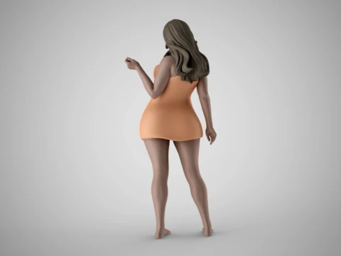 Woman Home Mood 3 3D Print Model