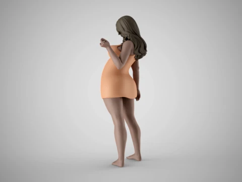 Woman Home Mood 3 3D Print Model