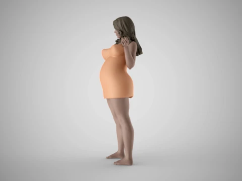 Woman Home Mood 3 3D Print Model