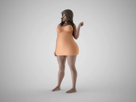 Woman Home Mood 3 3D Print Model