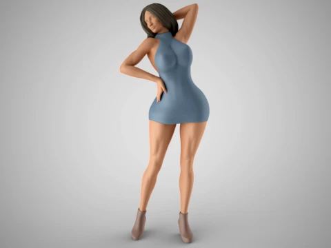 Woman Home Mood 9 3D Print Model