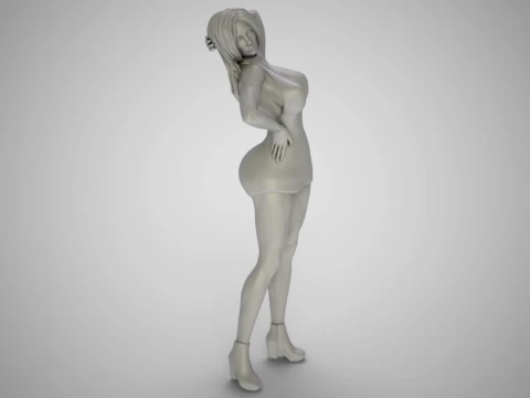 Woman Home Mood 9 3D Print Model