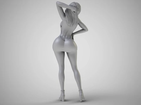 Woman Home Mood 9 3D Print Model