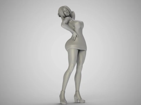 Woman Home Mood 9 3D Print Model
