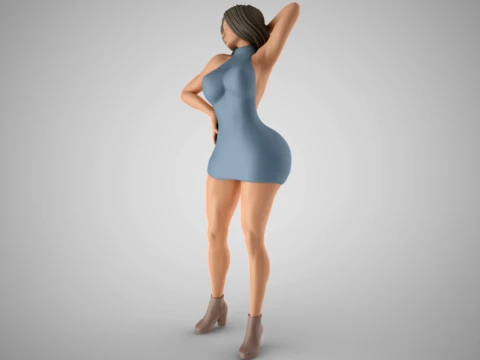 Woman Home Mood 9 3D Print Model