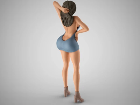 Woman Home Mood 9 3D Print Model