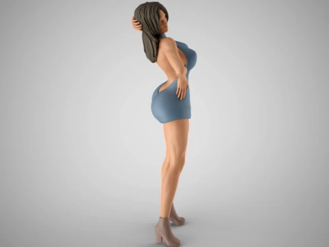 Woman Home Mood 9 3D Print Model