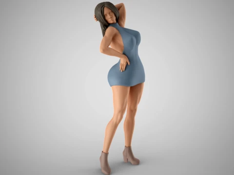 Woman Home Mood 9 3D Print Model