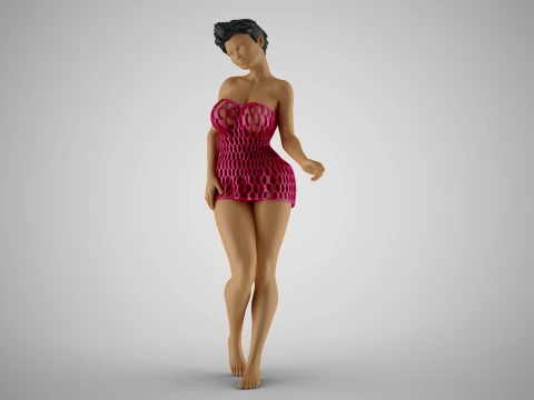 Woman Frowning Modelo de impresión 3D