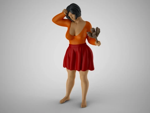 Woman Cleaning Home 2 Modelo de impresión 3D