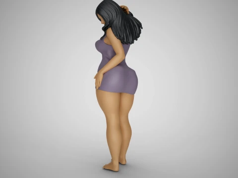 Woman at Balcony 3D Print Model