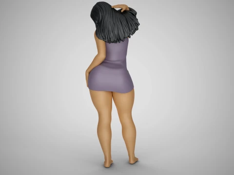 Woman at Balcony 3D Print Model