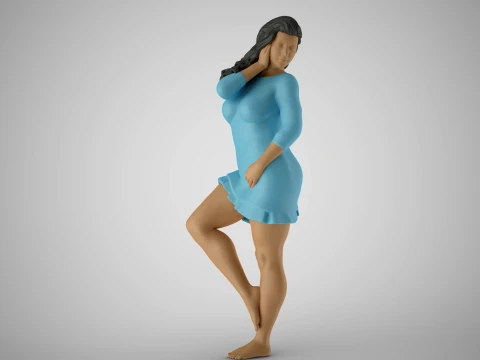 Woman at Balcony 2 3D 프린트 모델