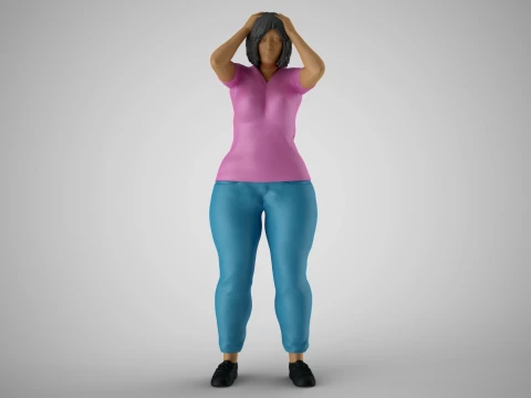 Woeful Woman 3D Print Model
