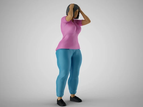 Woeful Woman 3D Print Model