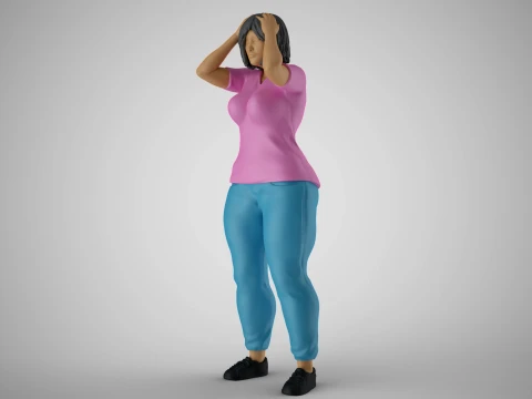Woeful Woman 3D Print Model