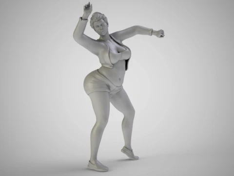 Woman at the Party 3D Print Model