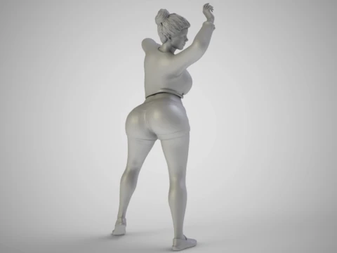 Woman at the Party 3D Print Model