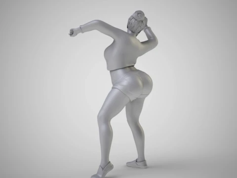 Woman at the Party 3D Print Model