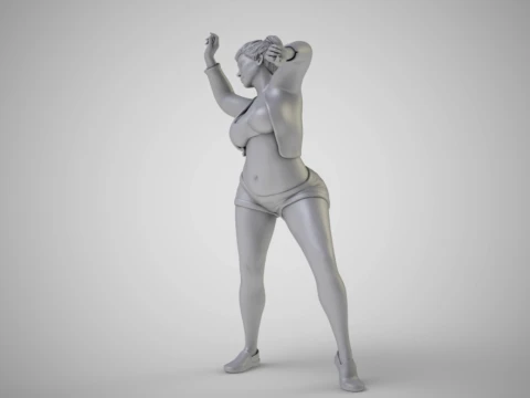 Woman at the Party 3D Print Model