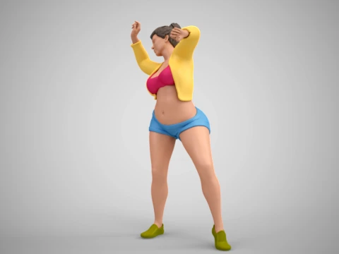 Woman at the Party 3D Print Model