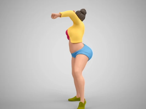 Woman at the Party 3D Print Model