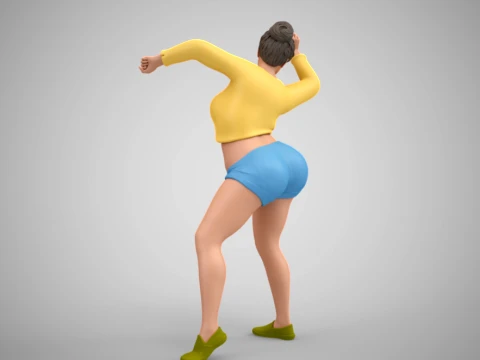 Woman at the Party 3D Print Model