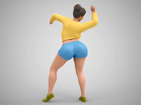 Woman at the Party 3D Print Model