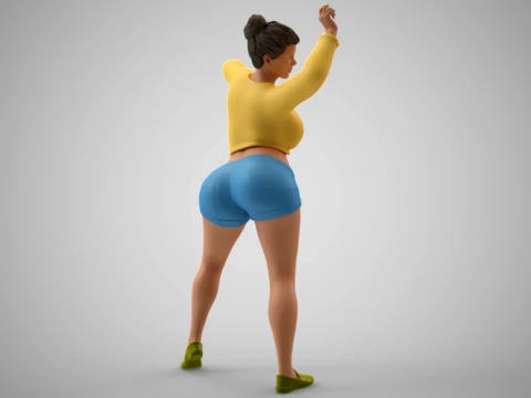 Woman at the Party 3D Print Model