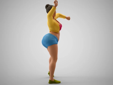 Woman at the Party 3D Print Model