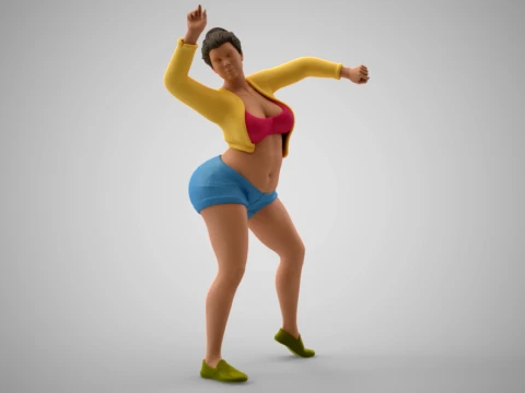 Woman at the Party 3D Print Model