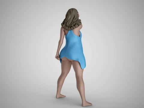 Woman at Crossroads 3D Print Model