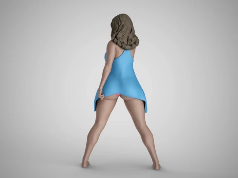 Woman at Crossroads 3D Print Model