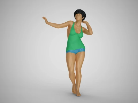 Woman Artwork Stance 3D Baskı Modeli