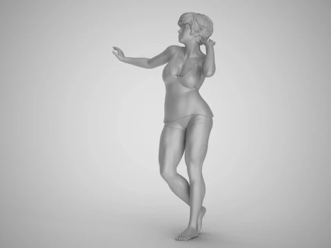 Woman Artwork Stance 3D Print Model