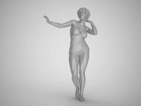 Woman Artwork Stance 3D Print Model