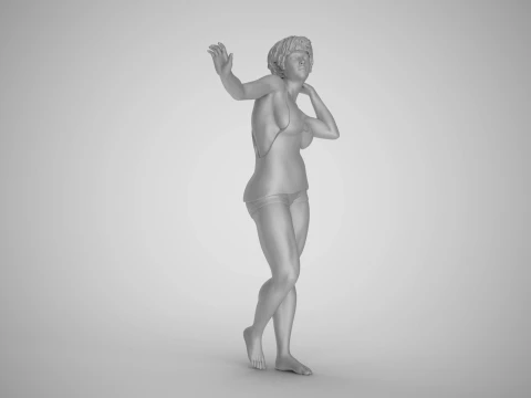 Woman Artwork Stance 3D Print Model