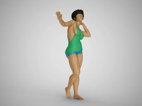 Woman Artwork Stance 3D Print Model