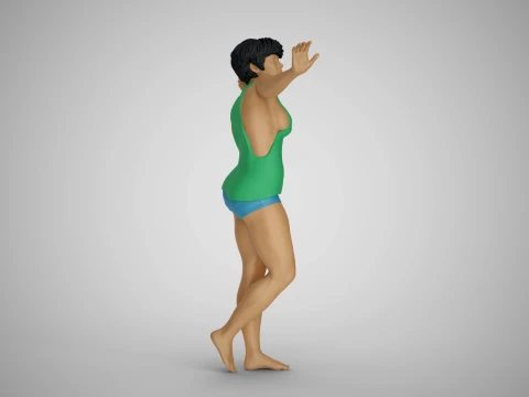 Woman Artwork Stance 3D Print Model