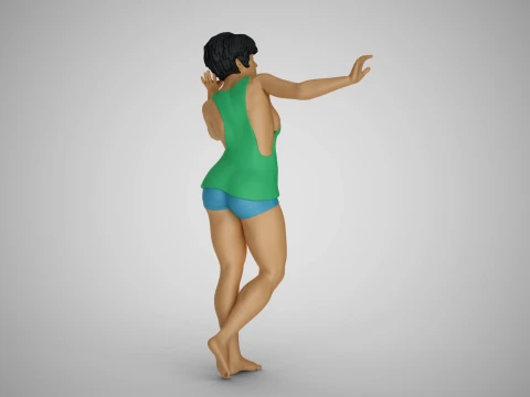 Woman Artwork Stance 3D Print Model