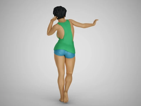 Woman Artwork Stance 3D Print Model