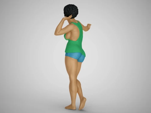 Woman Artwork Stance 3D Print Model