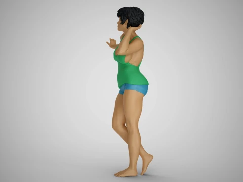 Woman Artwork Stance 3D Print Model