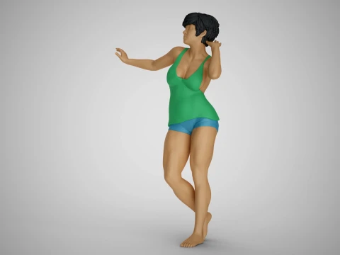 Woman Artwork Stance 3D Print Model