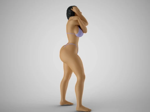 Woman Artwork Stance 2 3D Print Model