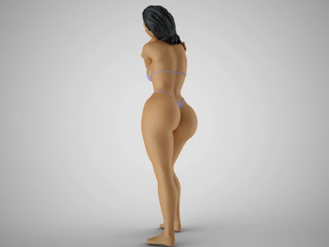 Woman Artwork Stance 2 3D Print Model