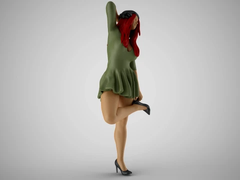 Woman Artwork Stance 6 3D Print Model