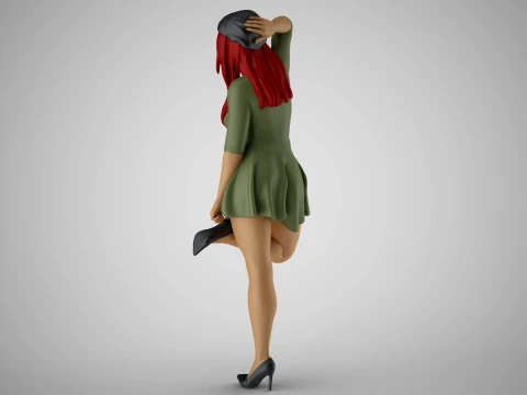 Woman Artwork Stance 6 3D Print Model