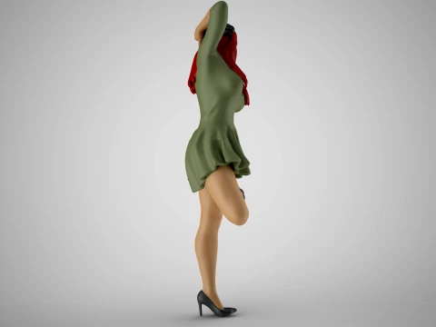 Woman Artwork Stance 6 3D Print Model