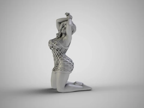 Winter Beauty Woman 2 3D Print Model